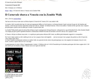 Carnevale di Venezia Official Zombie Walk Venezia 2014